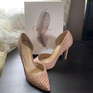 Jessica Simpson rose gold pumps used w/box 9M